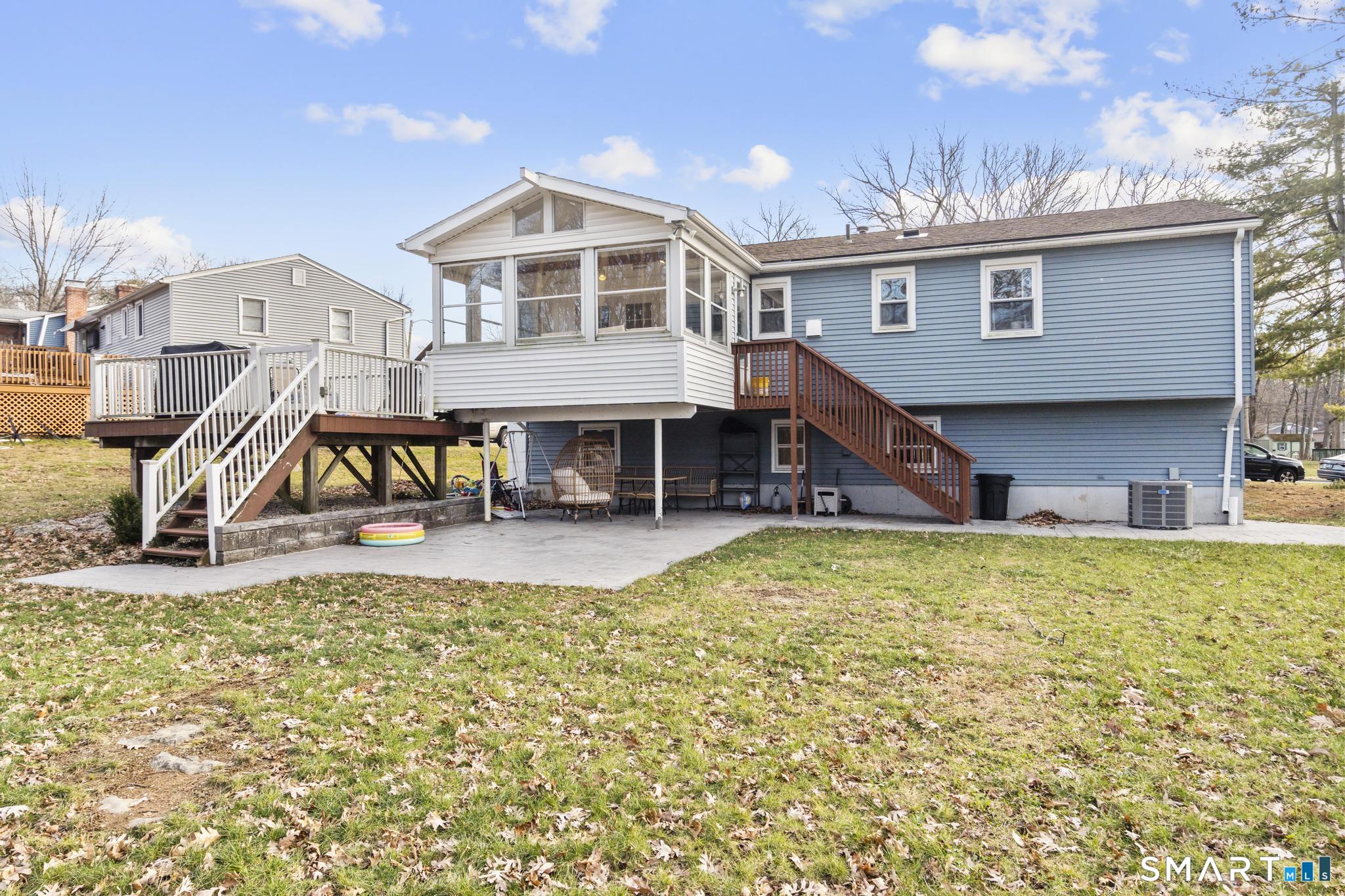 97 Racebrook Road Meriden, CT 06451 - Photo 33 of 35 a view of a house with a swimming pool and sitting area