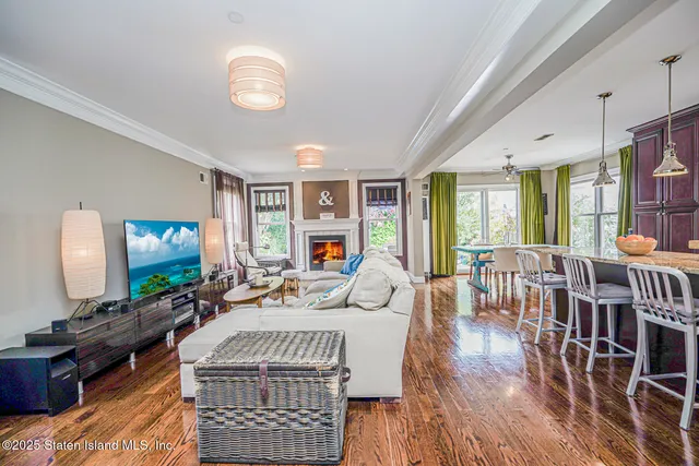 a view of kitchen island with granite countertop lots of counter top space