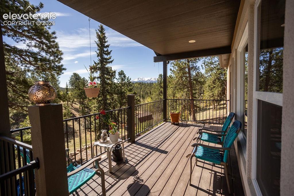 45 Valley Circle Divide, CO 80814 - Photo 4 of 42 a view of balcony with wooden floor