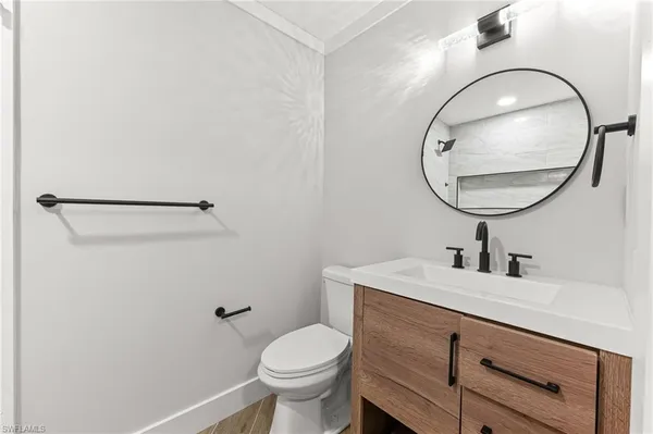 a view of a livingroom with furniture and a couch