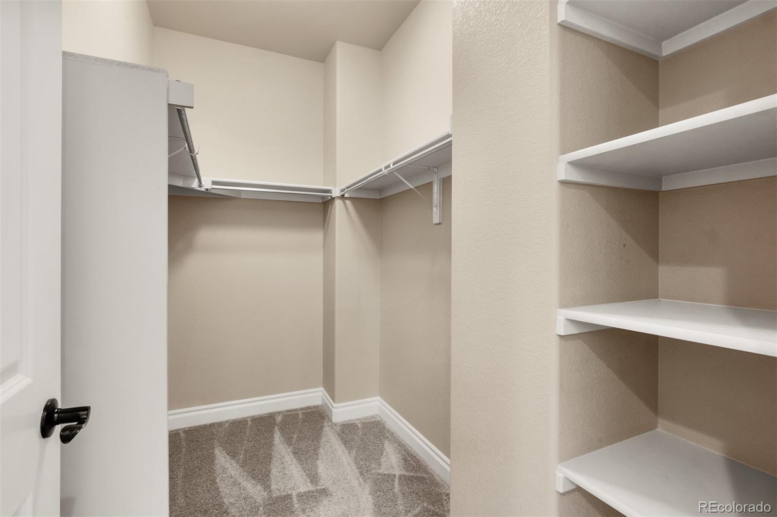 9256 Mornington Way Lone Tree, CO 80124 - Photo 25 of 36 a view of walk in closet with empty racks