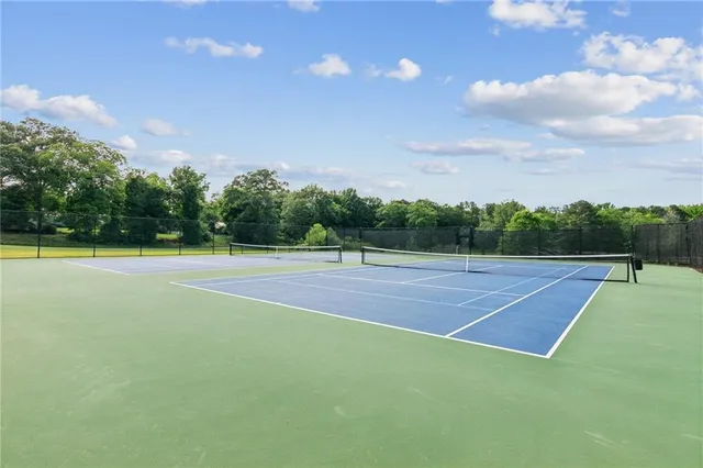 a view of a tennis court