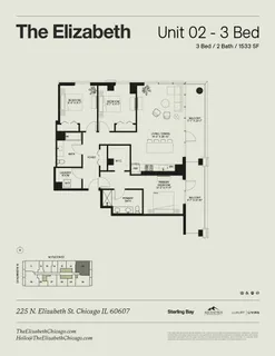 $6,710 | 225 North Elizabeth Street, Unit 2502, Chicago, IL 60607
