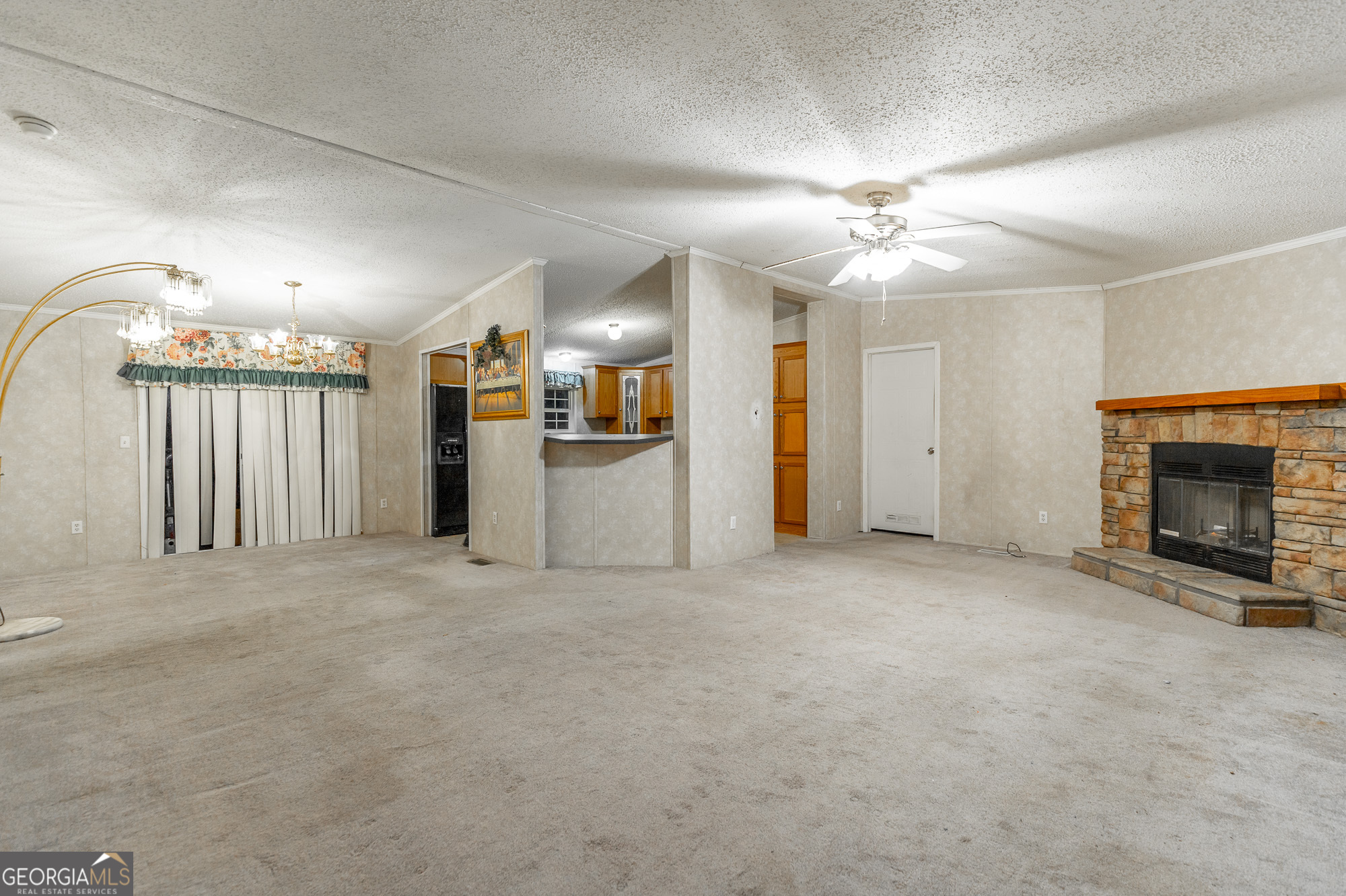 132 Short Hollow Road Trion, GA 30753 - Photo 7 of 46 a view of a livingroom with a fireplace