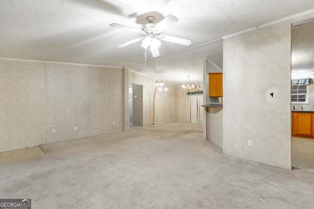 en view interior of a house basement