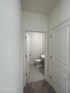 a bathroom with a toilet
