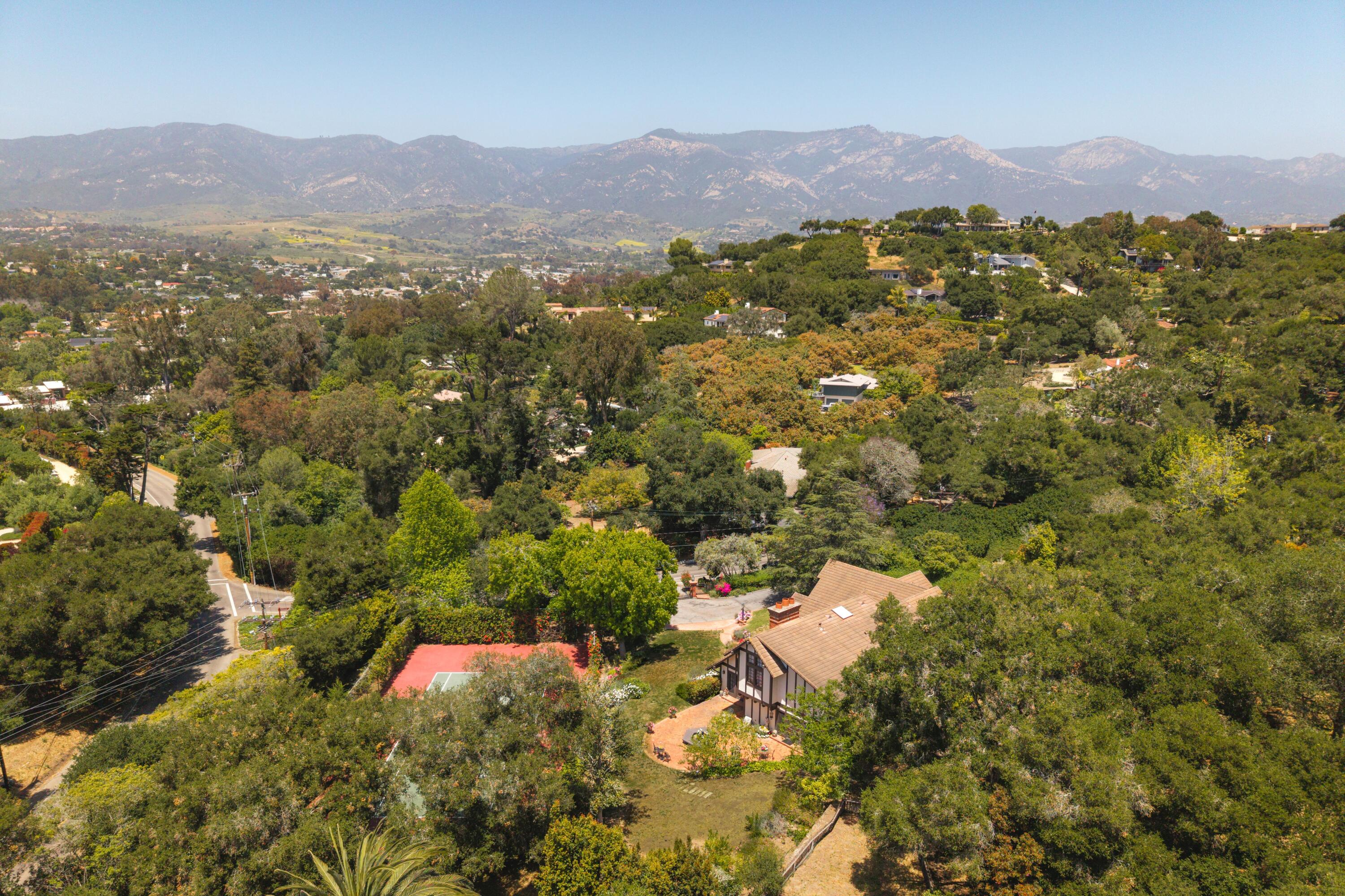 4385 Via Presada Santa Barbara, CA 93110 - Photo 28 of 37 Aerial View Toward Mountains