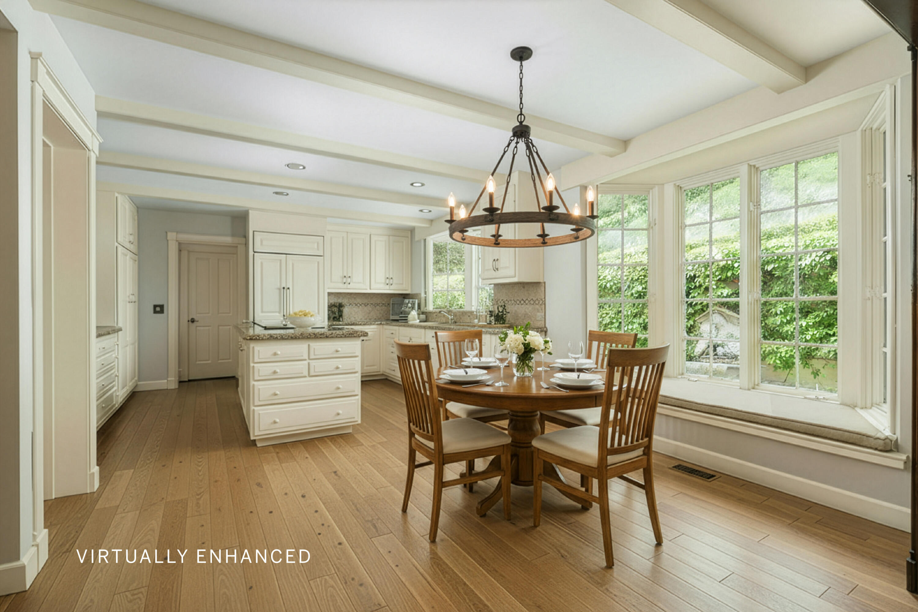 4385 Via Presada Santa Barbara, CA 93110 - Photo 9 of 37 Kitchen (Virtually Enhanced)