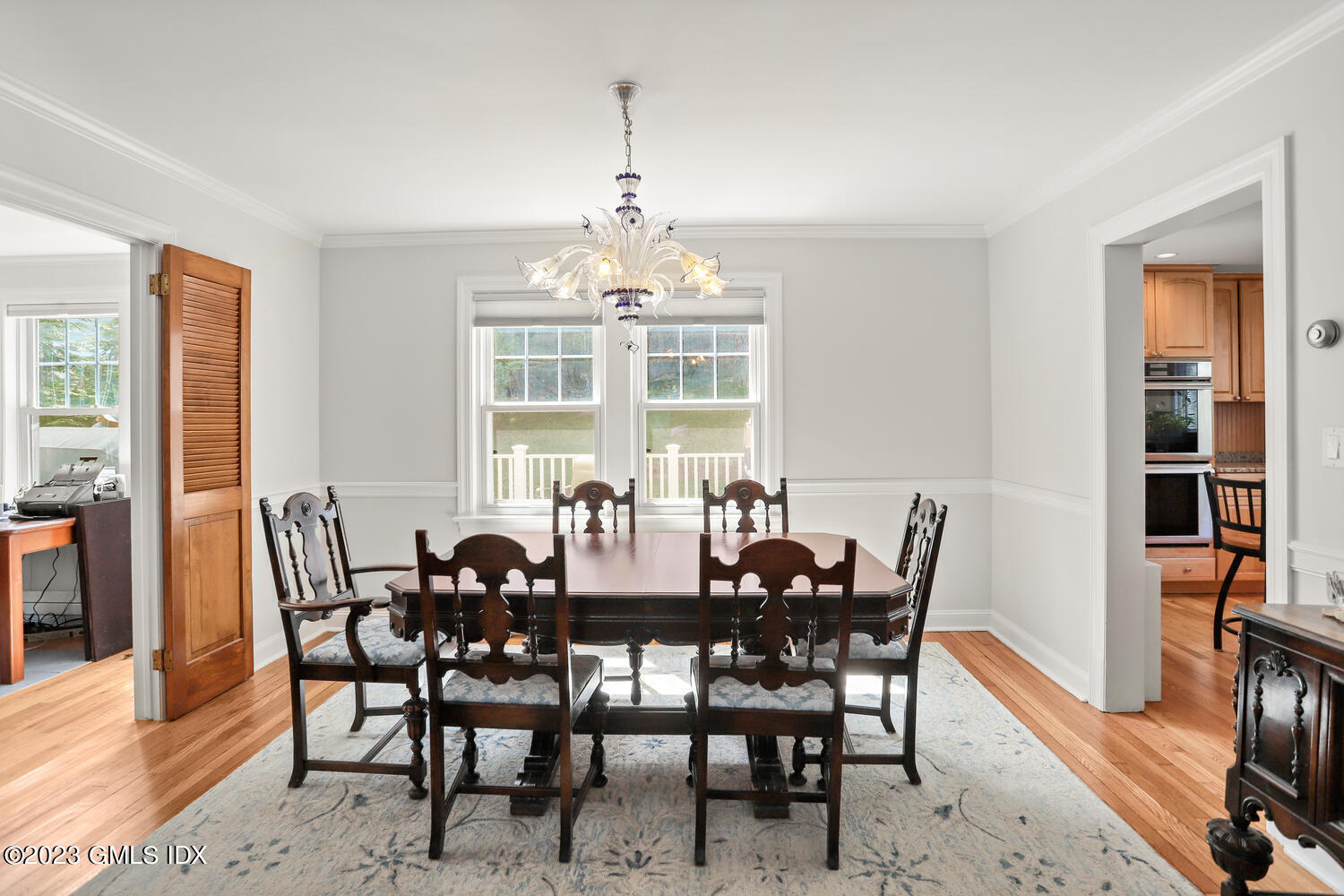 30 Sinawoy Road Cos Cob, CT 06807 - Photo 6 of 21 a view of a dining room with furniture window and wooden floor
