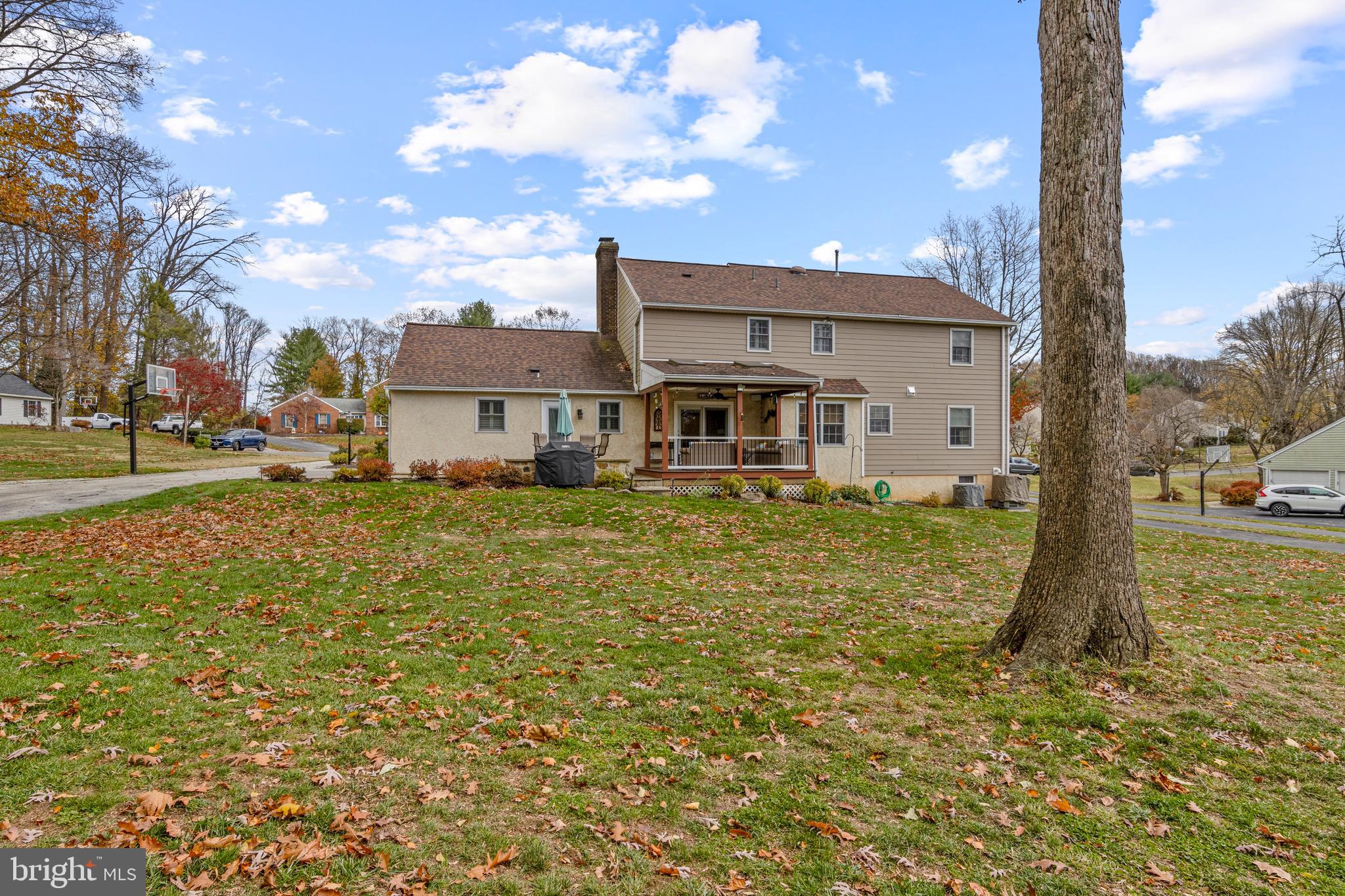 1586 Salomon Lane Chesterbrook, PA 19087 - Photo 4 of 47 a front view of a house with a yard fountain