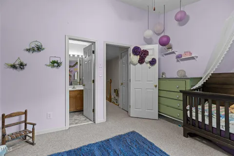 a view of hallway with stairs