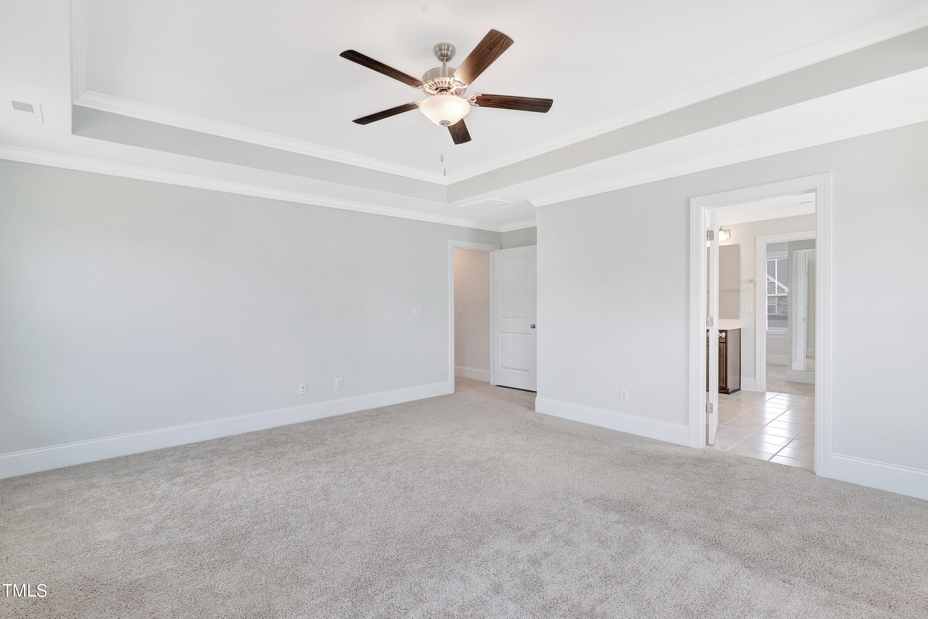 2153 Sweet Samson Street Wake Forest, NC 27587 - Photo 22 of 47 an empty room with closet and a ceiling fan