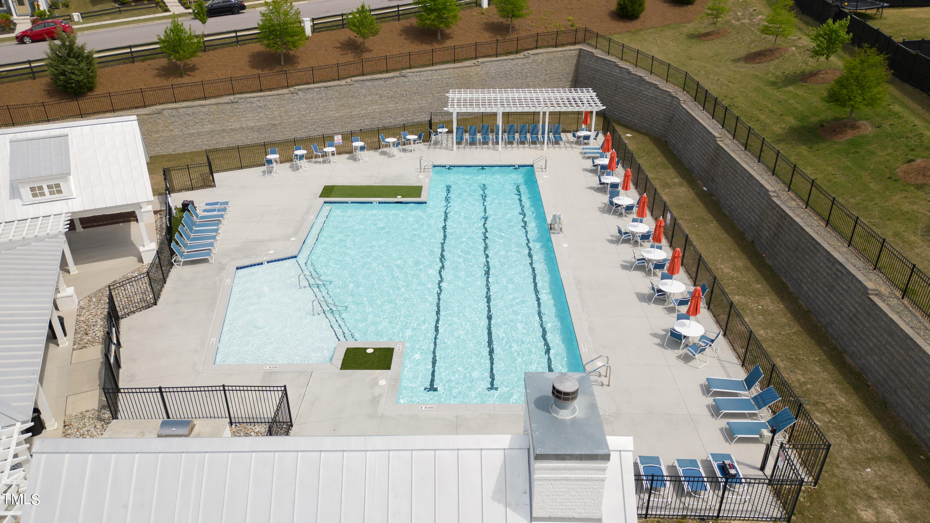 2153 Sweet Samson Street Wake Forest, NC 27587 - Photo 43 of 47 an aerial view of residential houses with outdoor space