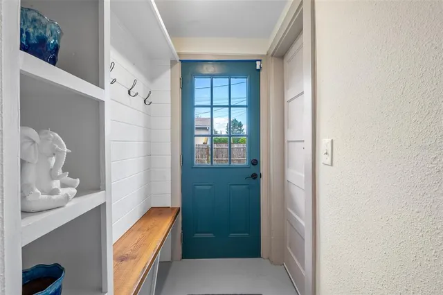 an aerial view of city and street