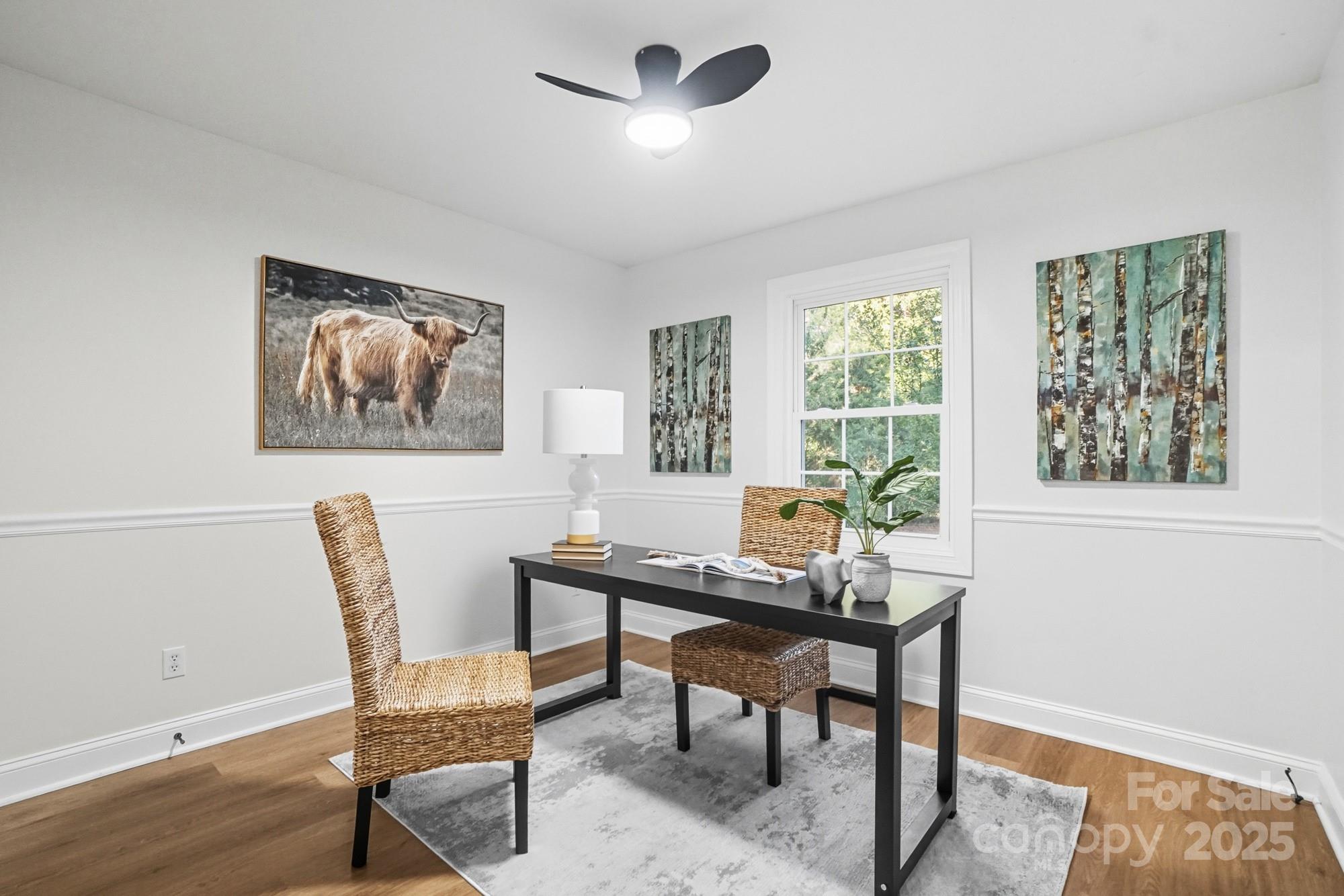 324 West Shiloh Unity Road Lancaster, SC 29720 - Photo 19 of 28 a view of a workspace with furniture and a window