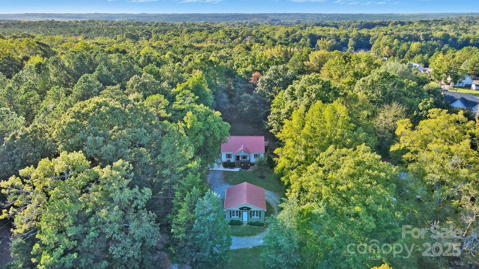324 West Shiloh Unity Road Lancaster, SC 29720 - Photo 27 of 28 a view of a yard with plants and large trees