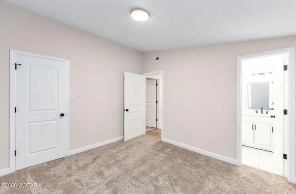 a view of an empty room
