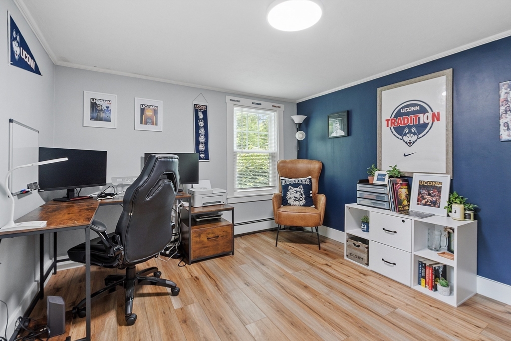96 Willard Road Ashburnham, MA 01430 - Photo 19 of 30 a view of a workspace with furniture and a window