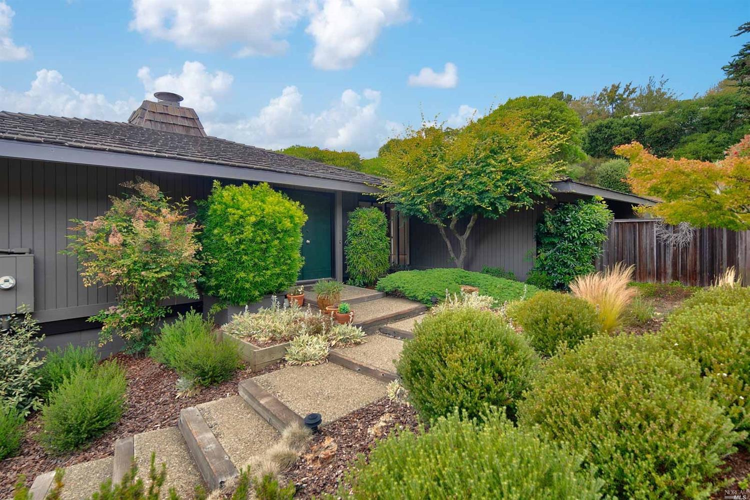a view of a porch with a yard