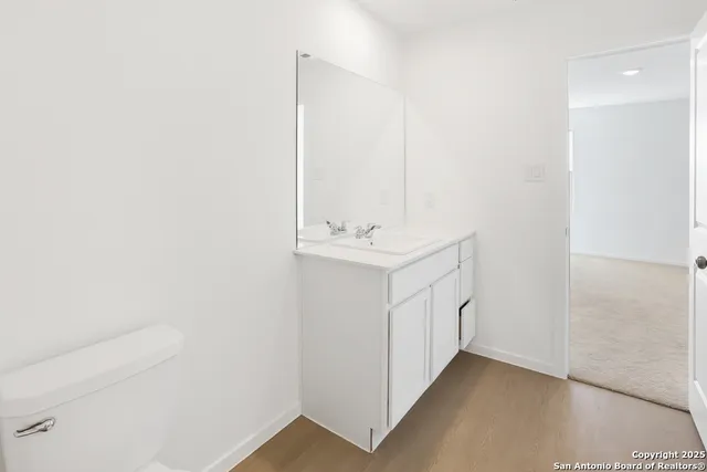 a view of small space with racks on the wall