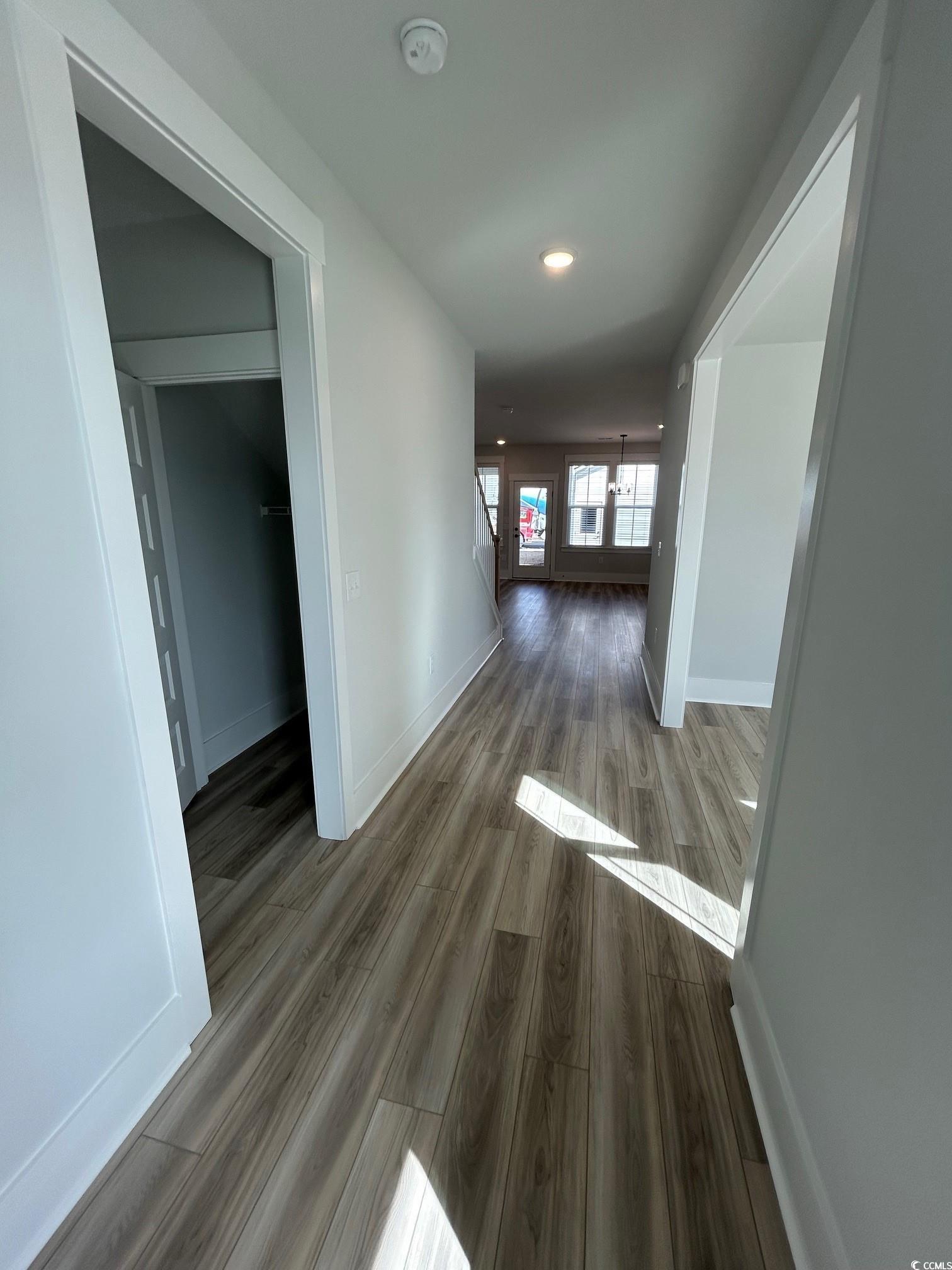622 Braselton Lane Myrtle Beach, SC 29588 - Photo 2 of 15 Corridor featuring recessed lighting, baseboards, and wood finished floors