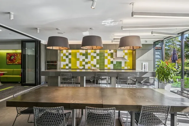 a view of kitchen and counter top space