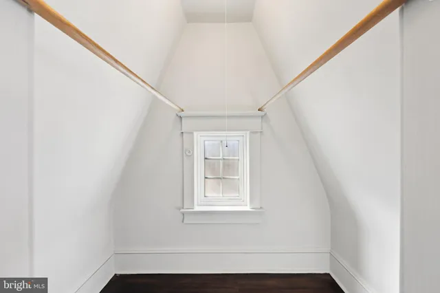 a view of small space with window