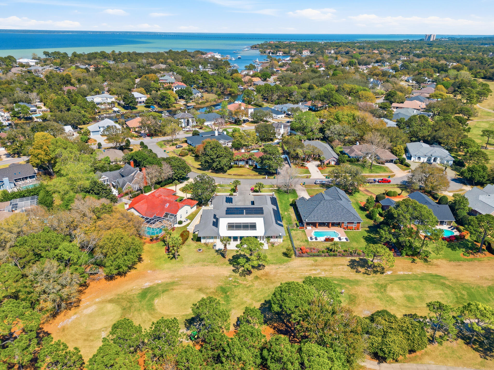 8 Weekewachee Circle Destin, FL 32541 - Photo 56 of 59 an aerial view of residential houses with outdoor space