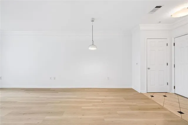 a view of an empty room