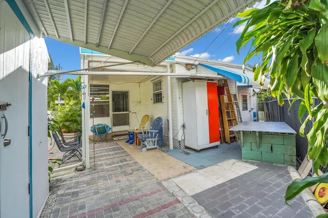 a view of porch with seating space