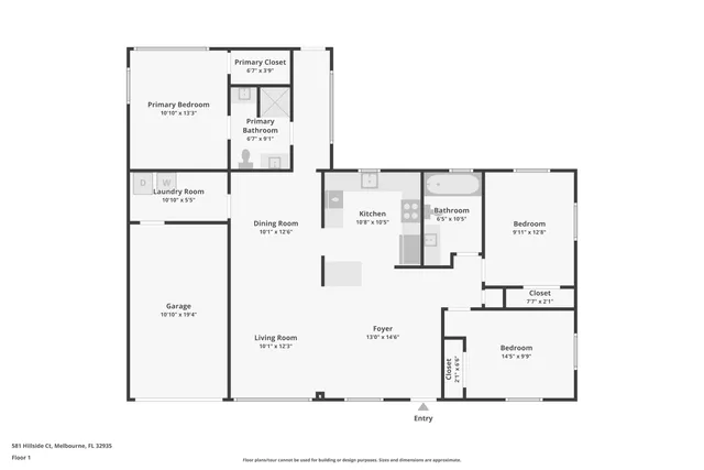 $599,982 | 581 Hillside Court, Melbourne, FL 32935