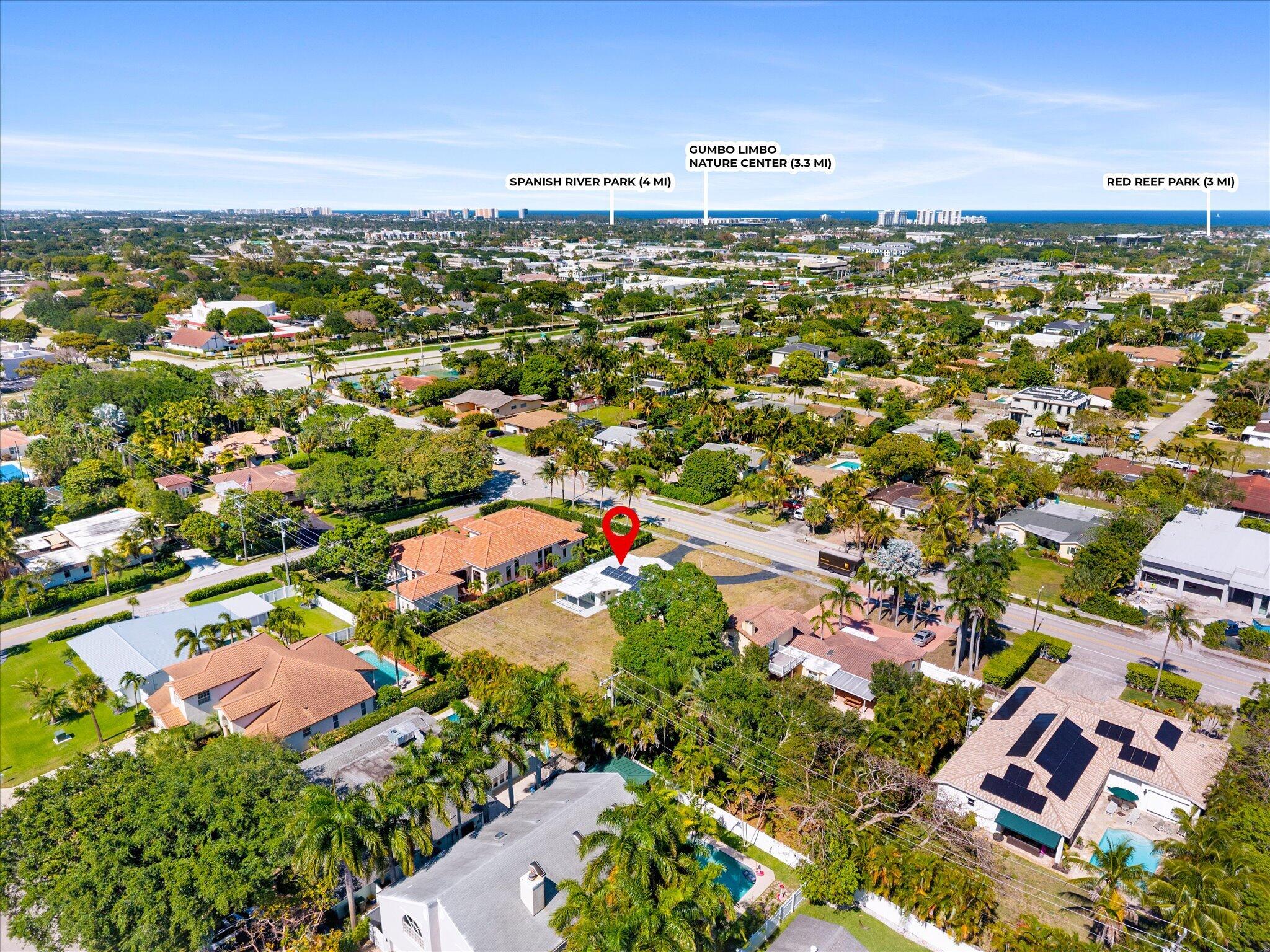 1035 Northwest 4th Avenue Boca Raton, FL 33432 - Photo 11 of 16 an aerial view of residential building with parking