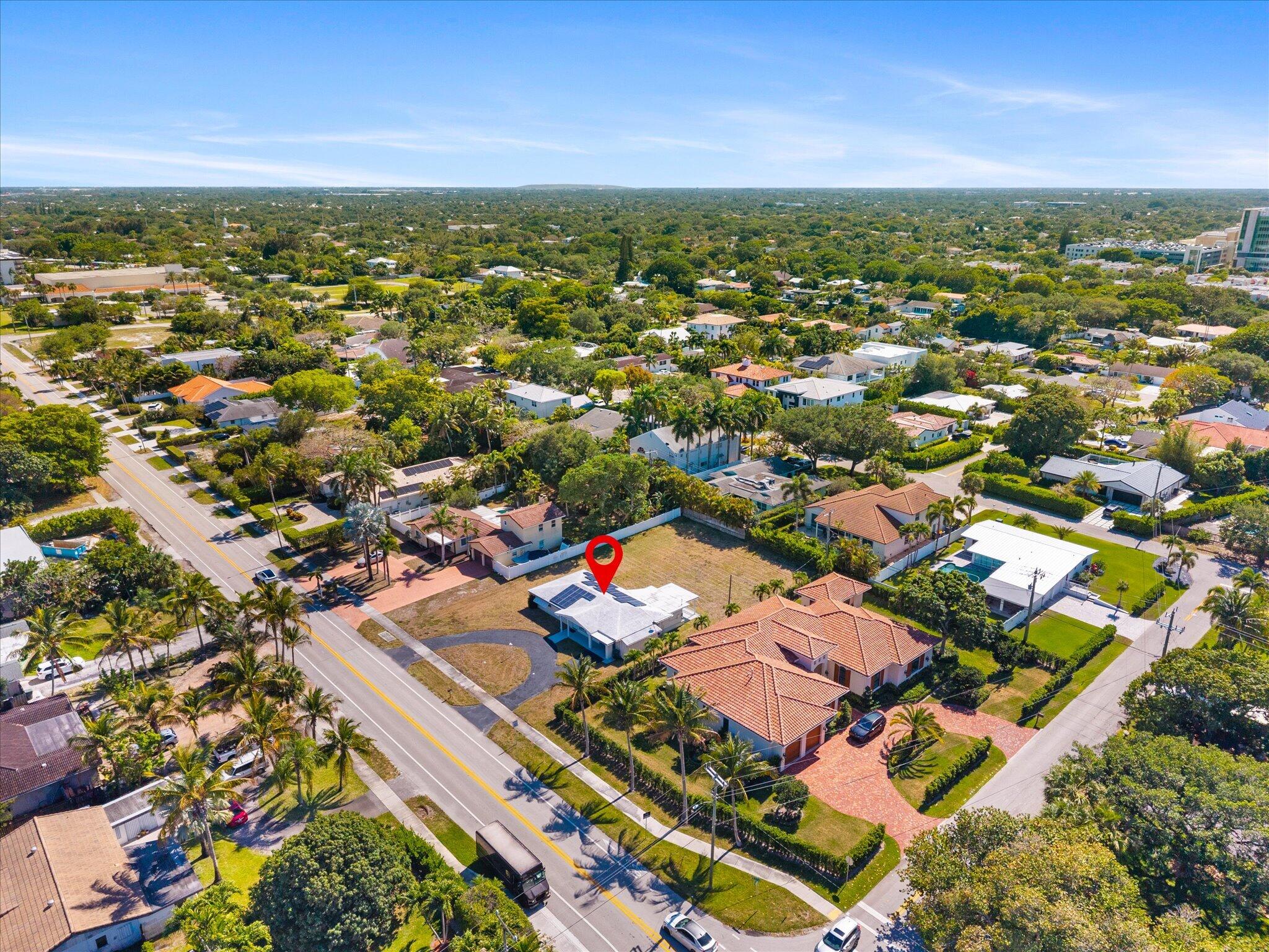1035 Northwest 4th Avenue Boca Raton, FL 33432 - Photo 13 of 16 an aerial view of residential houses with outdoor space
