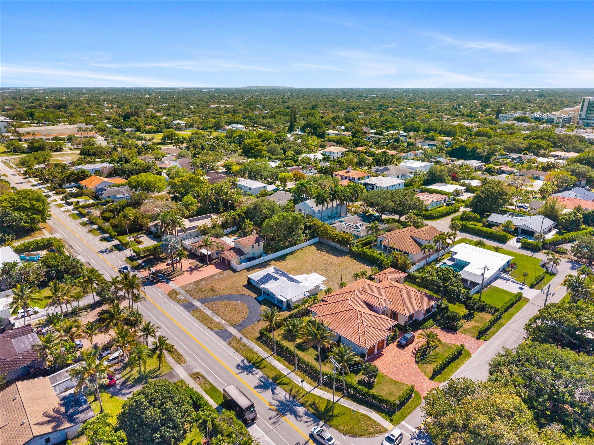 1035 Northwest 4th Avenue Boca Raton, FL 33432 - Photo 14 of 16 an aerial view of residential houses with outdoor space