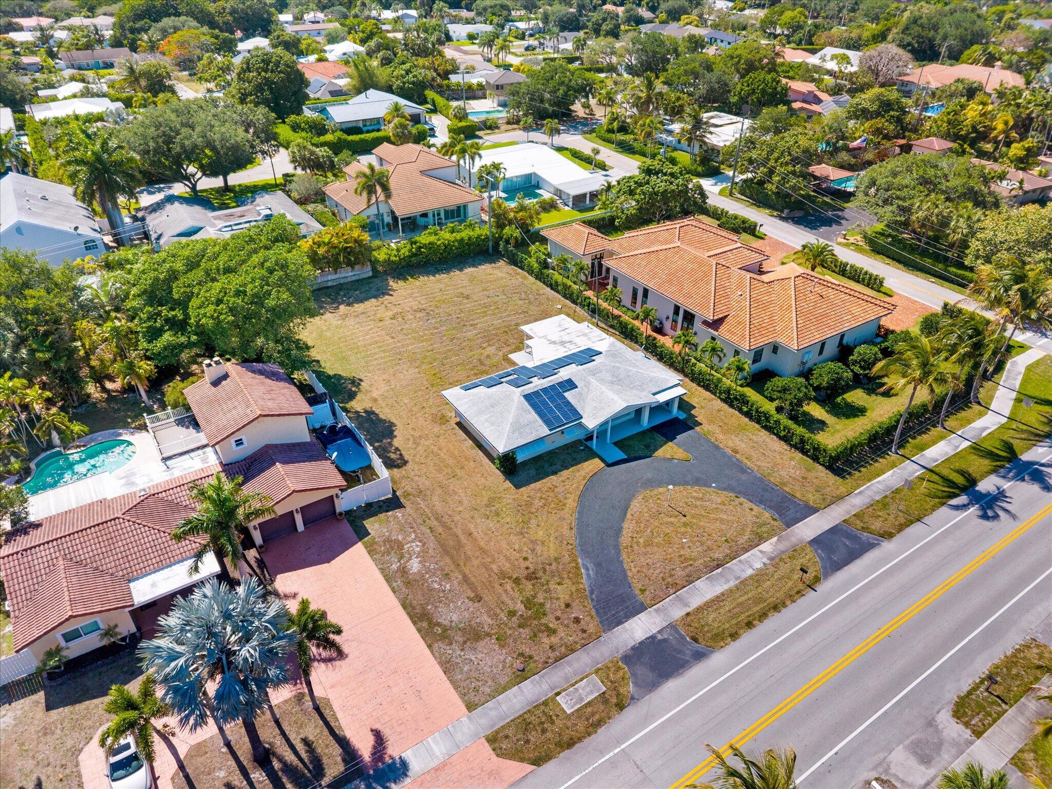 1035 Northwest 4th Avenue Boca Raton, FL 33432 - Photo 4 of 16 an aerial view of a house with a ocean view