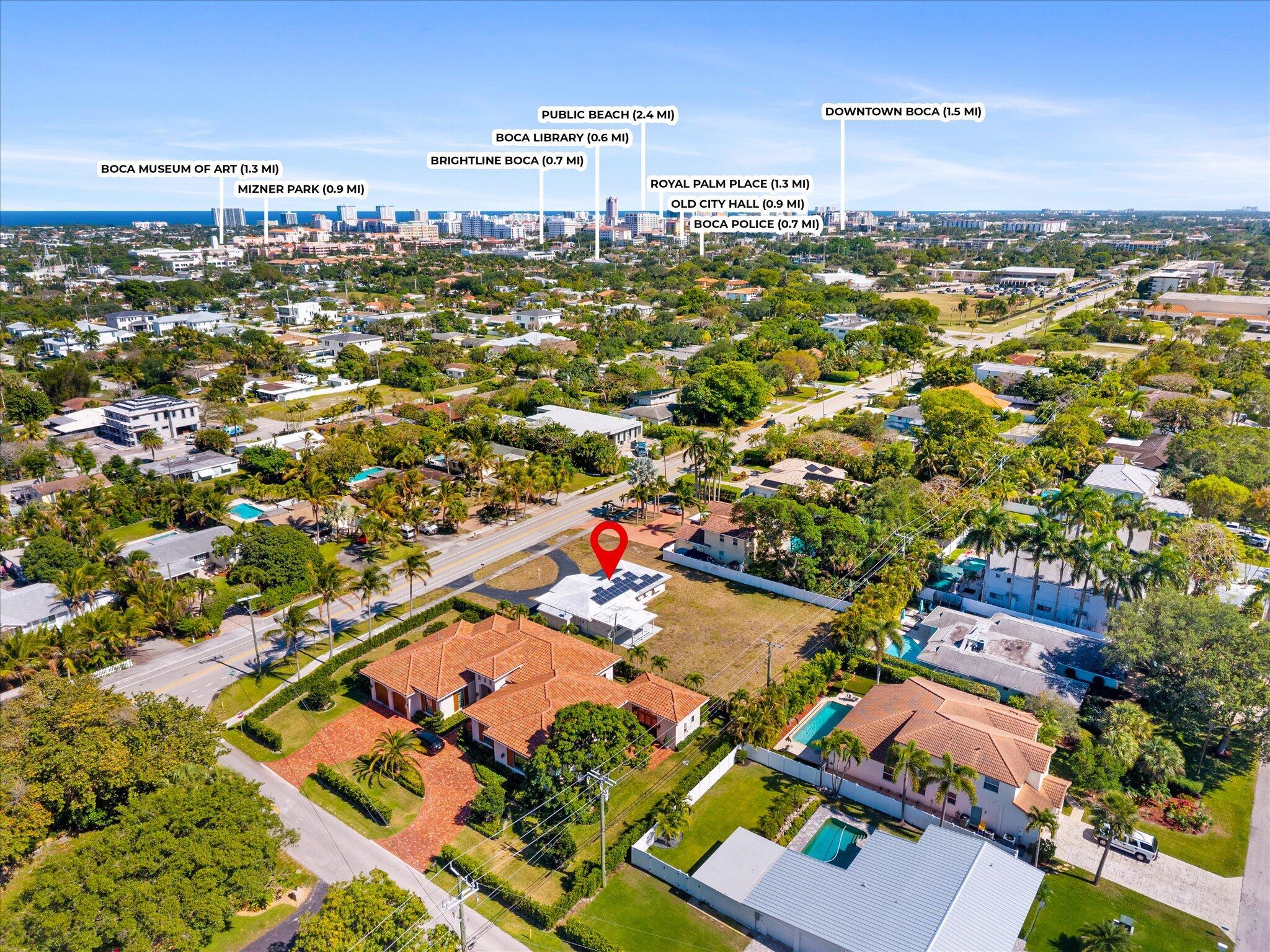 1035 Northwest 4th Avenue Boca Raton, FL 33432 - Photo 7 of 16 an aerial view of residential houses with outdoor space