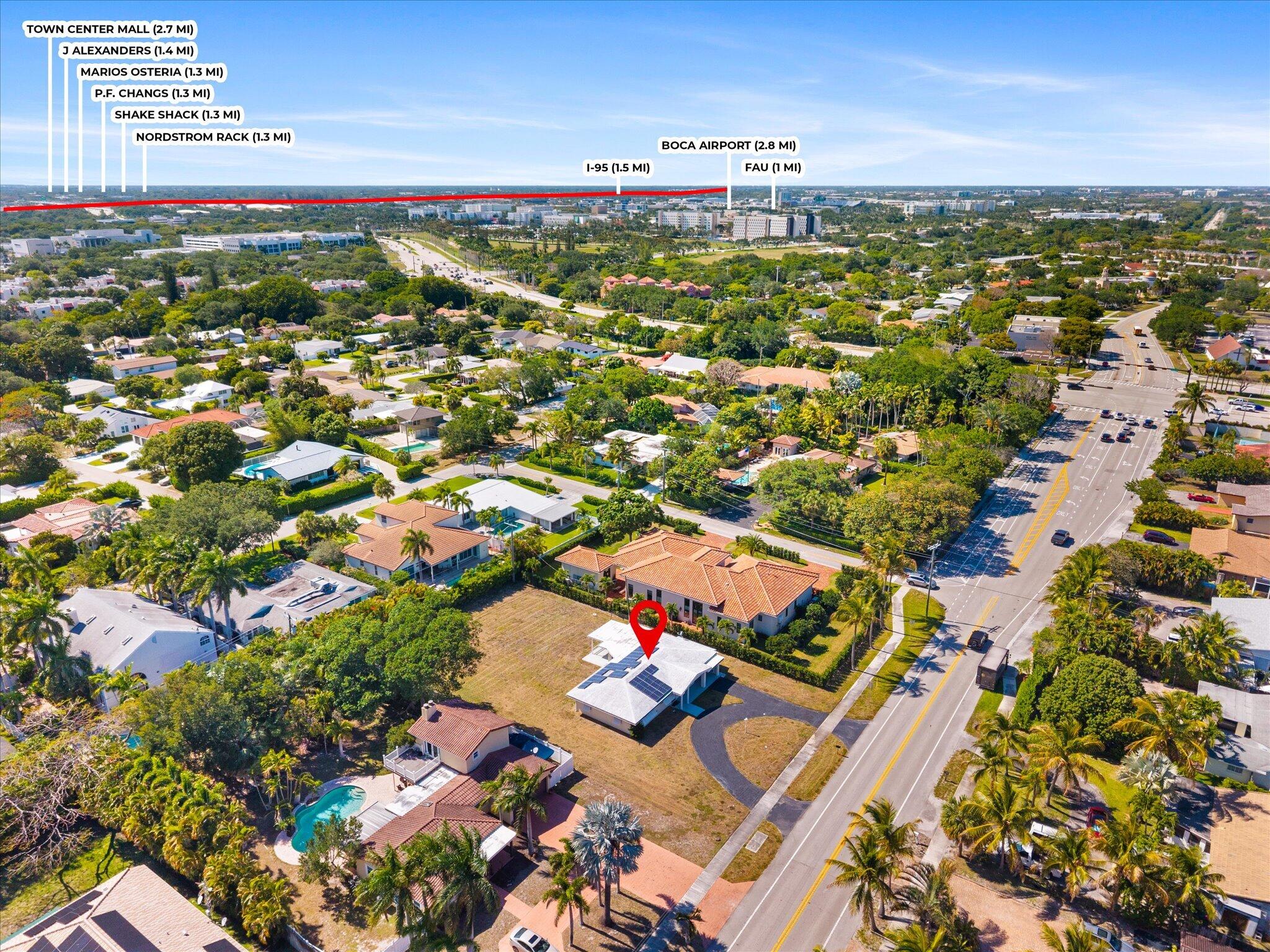 1035 Northwest 4th Avenue Boca Raton, FL 33432 - Photo 9 of 16 an aerial view of residential houses with outdoor space