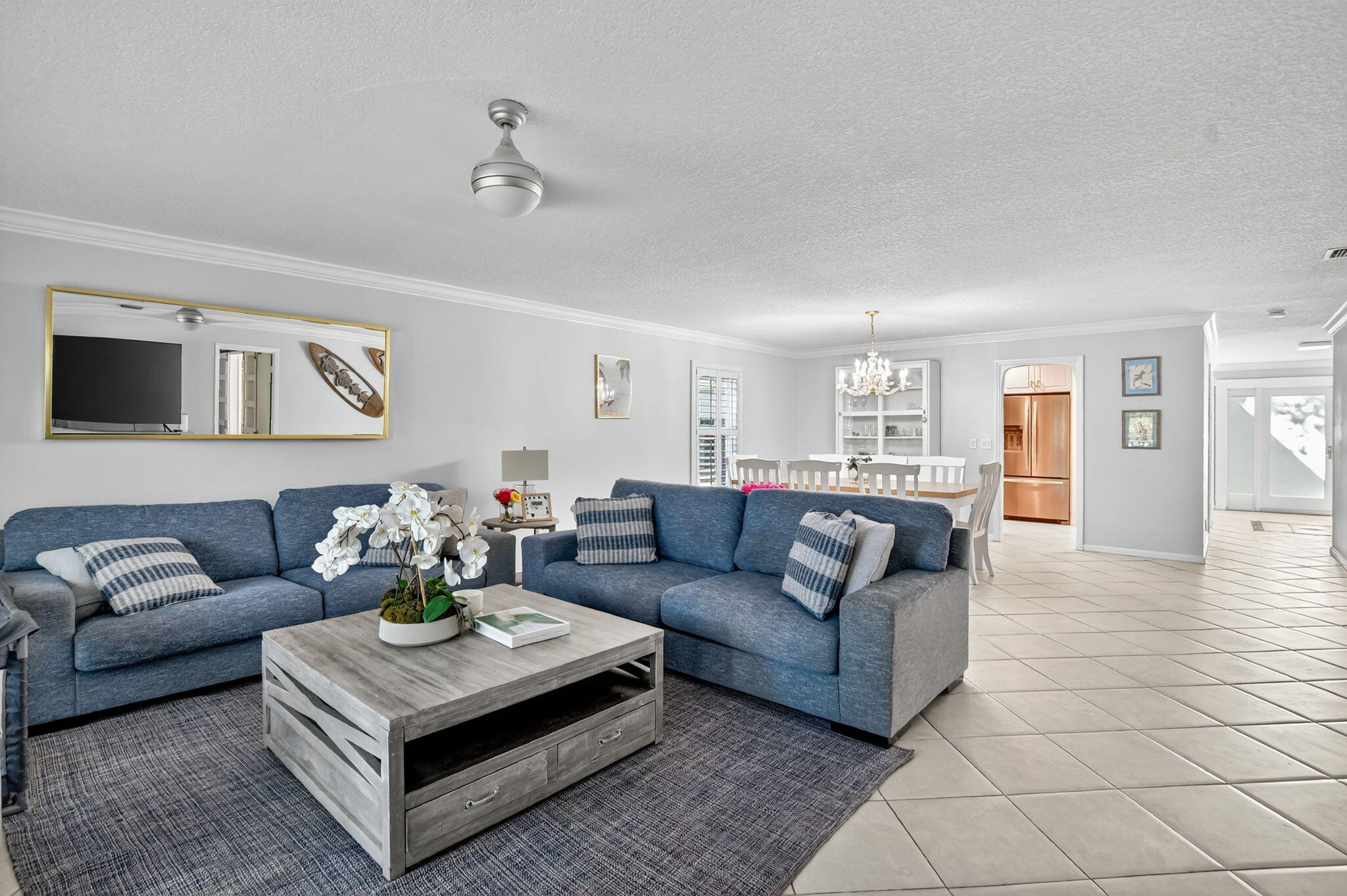 501 Southwest 1st Street Boca Raton, FL 33432 - Photo 12 of 69 a living room with furniture and a view of kitchen