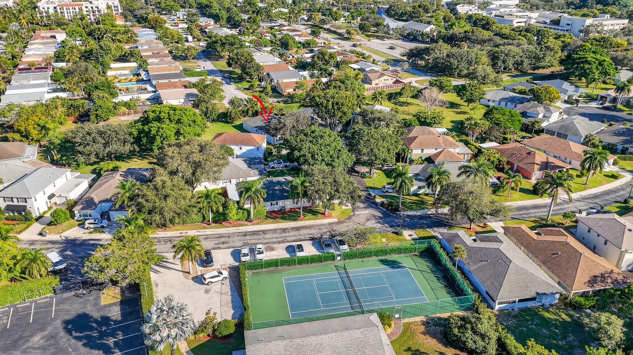 501 Southwest 1st Street Boca Raton, FL 33432 - Photo 45 of 69 an aerial view of swimming pool with outdoor seating