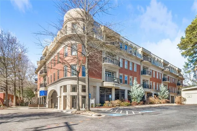 a front view of a building