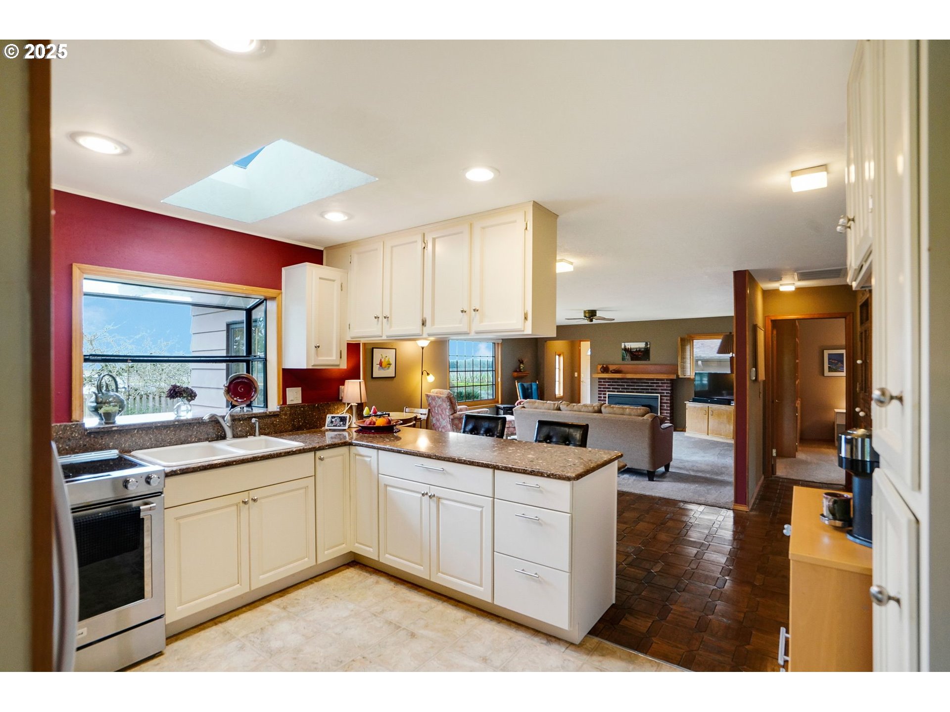 11515 Buena Vista Road Independence, OR 97351 - Photo 10 of 45 a kitchen with a sink stove cabinets and refrigerator