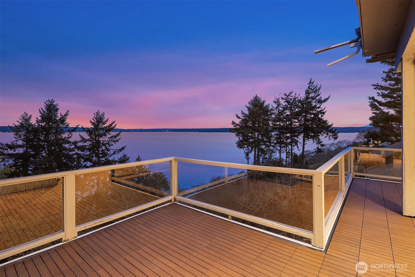 2861 Southwest 171st Street Burien, WA 98166 - Photo 11 of 39 a view of a balcony with wooden floor and a potted plant