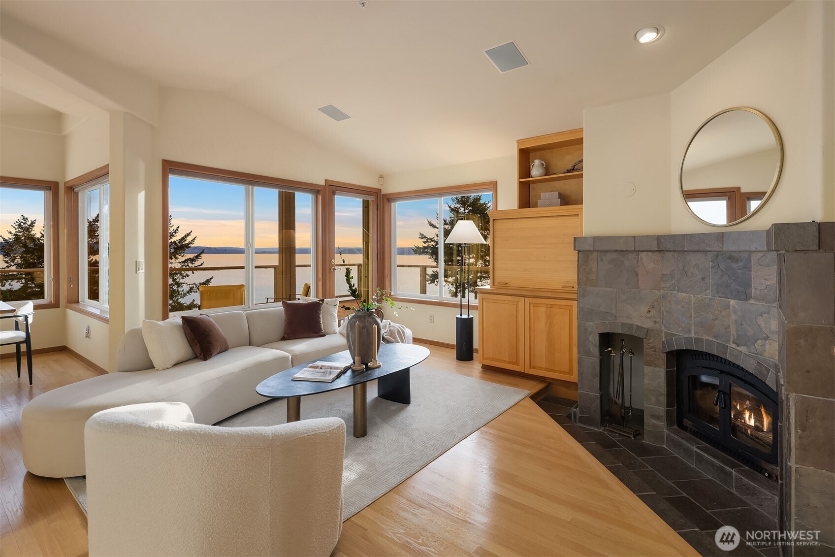 2861 Southwest 171st Street Burien, WA 98166 - Photo 14 of 39 a living room with furniture and a fireplace