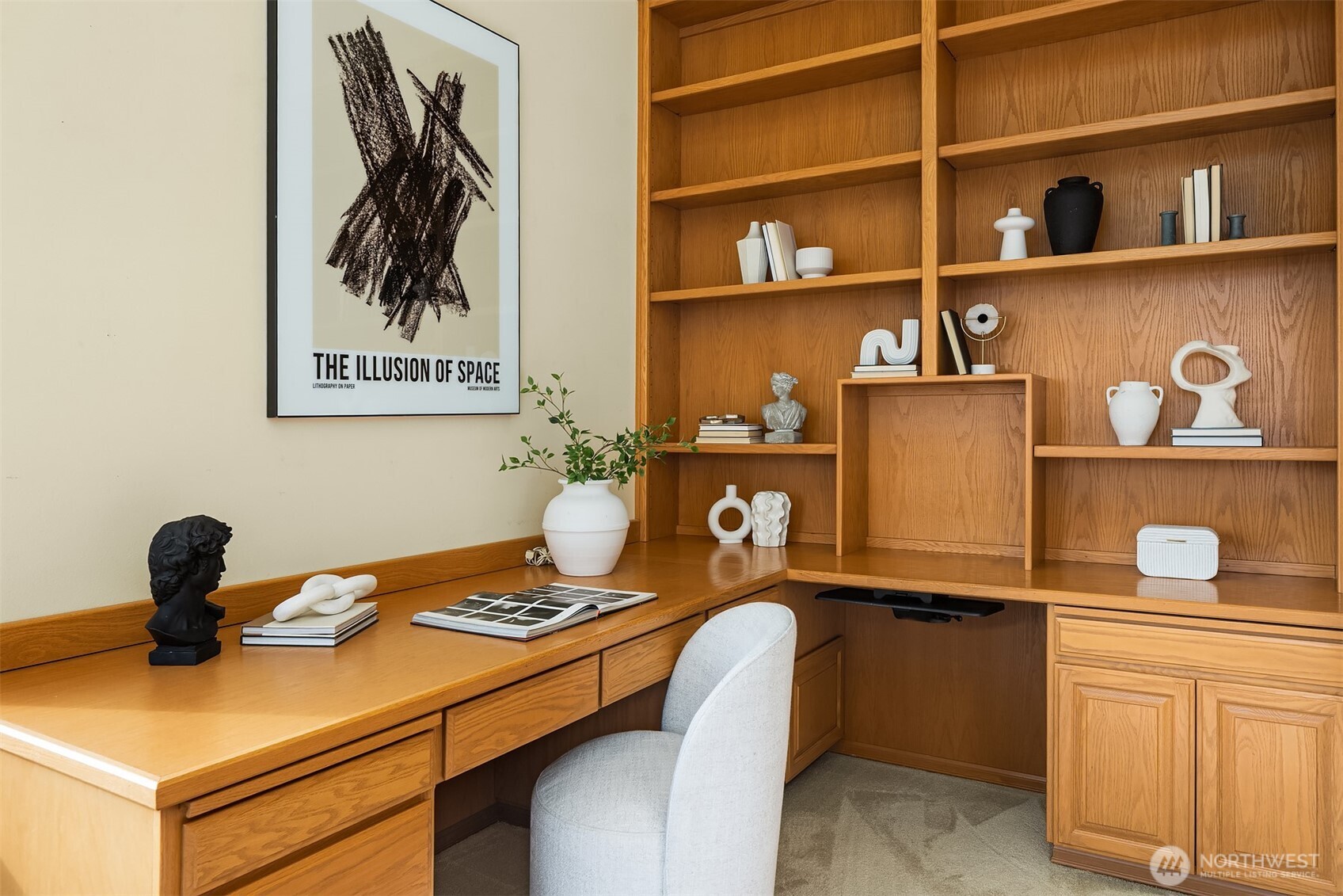 2861 Southwest 171st Street Burien, WA 98166 - Photo 16 of 39 a view of a workspace with furniture