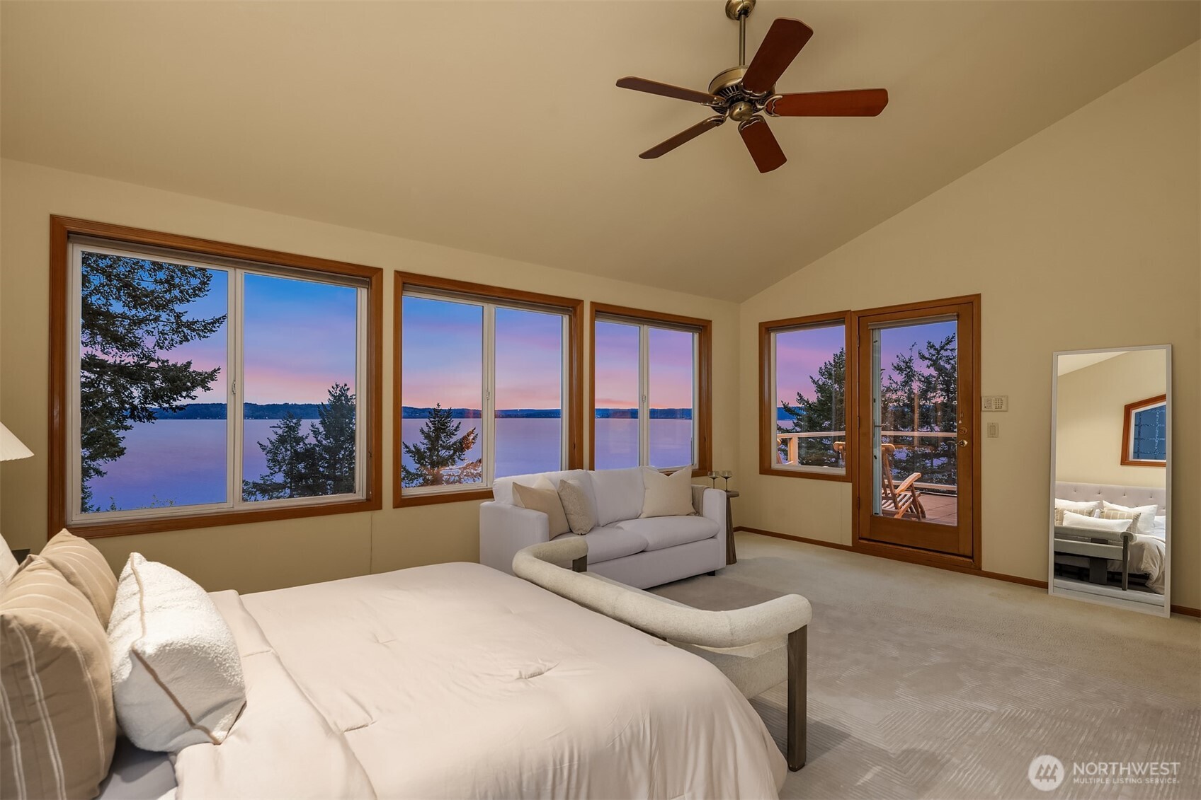 2861 Southwest 171st Street Burien, WA 98166 - Photo 19 of 39 a bedroom with a large bed and a large window