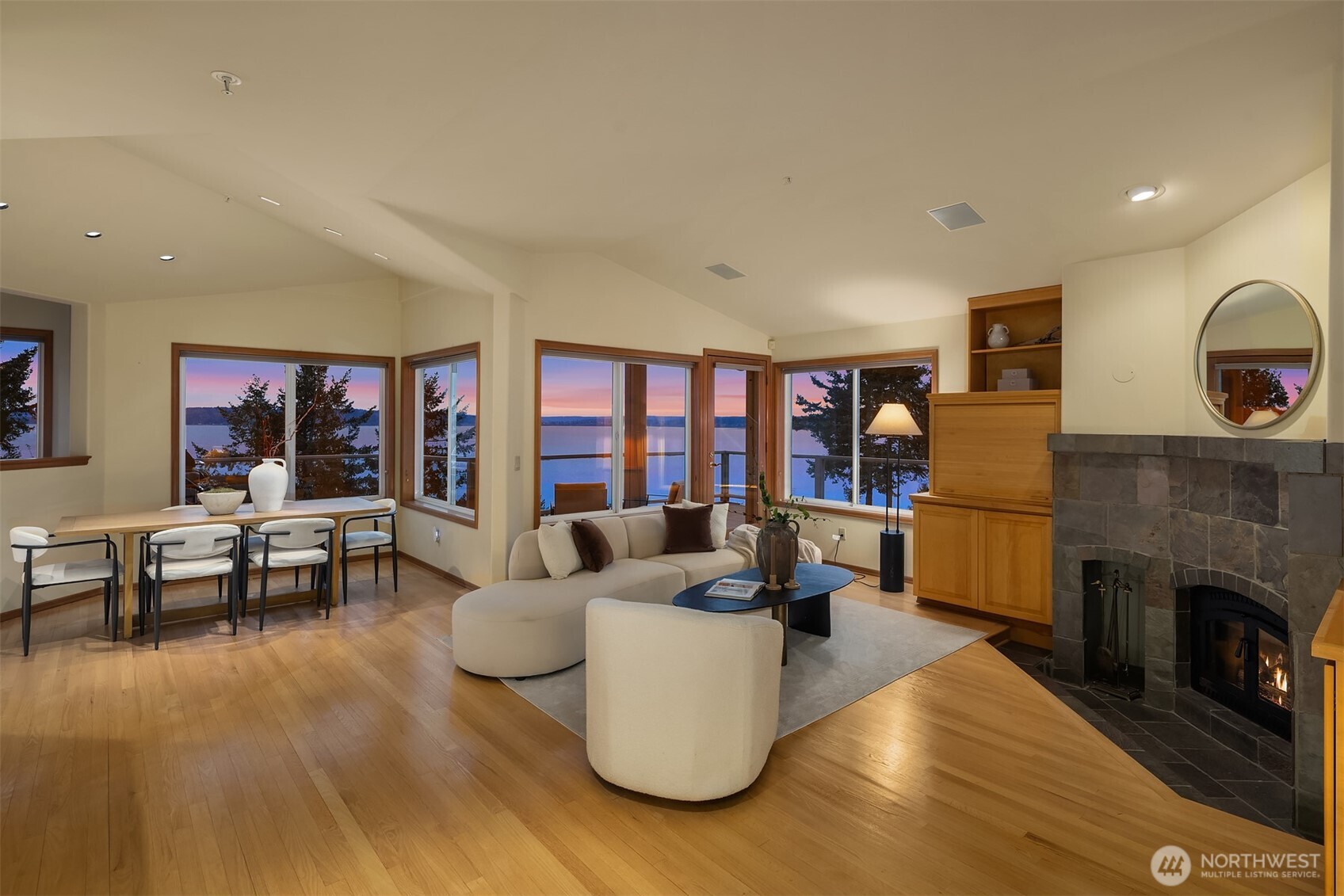 2861 Southwest 171st Street Burien, WA 98166 - Photo 2 of 39 a living room with furniture and a fireplace