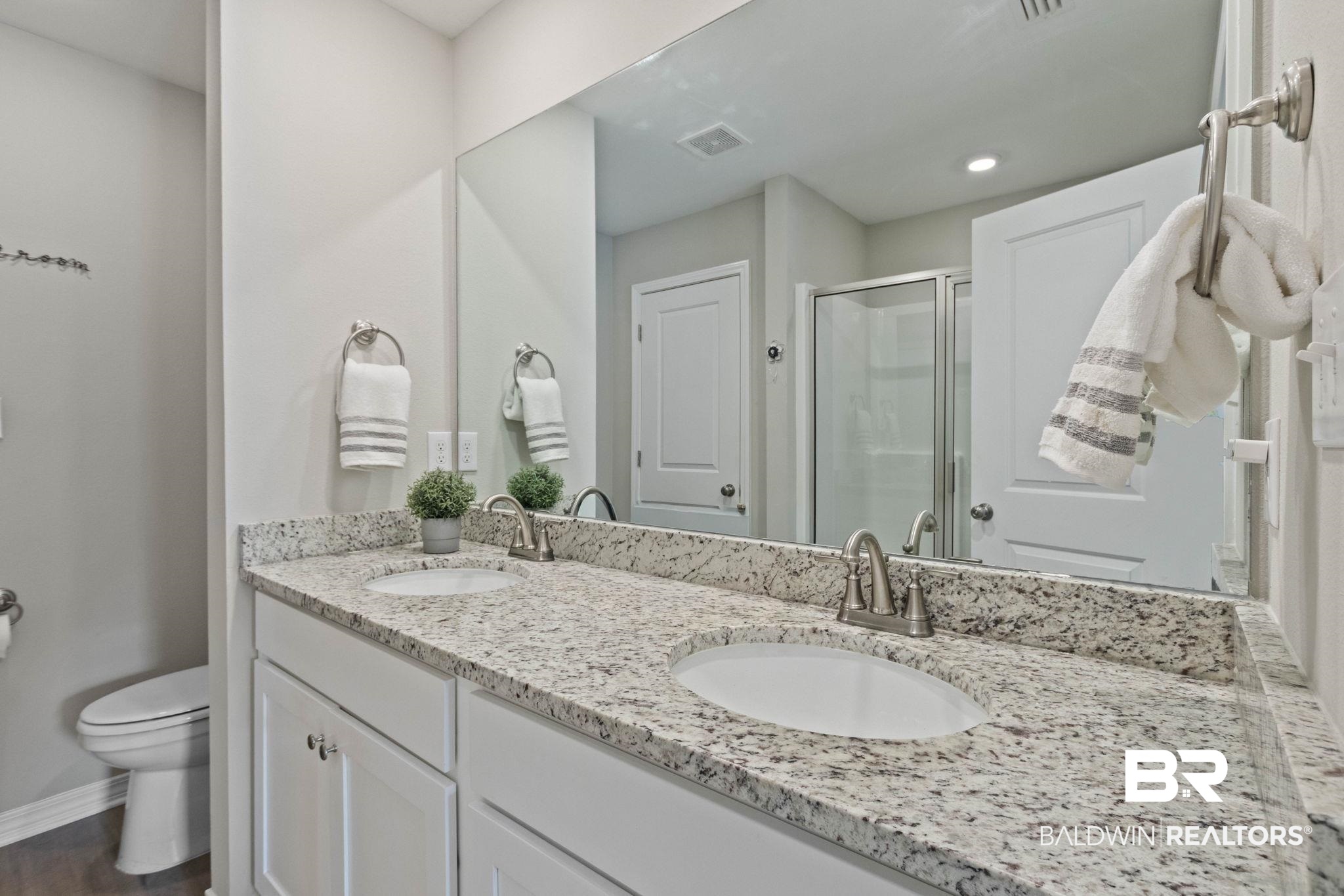 1203 Hayward Loop Foley, AL 36535 - Photo 17 of 41 Full bath featuring double vanity and a stall shower