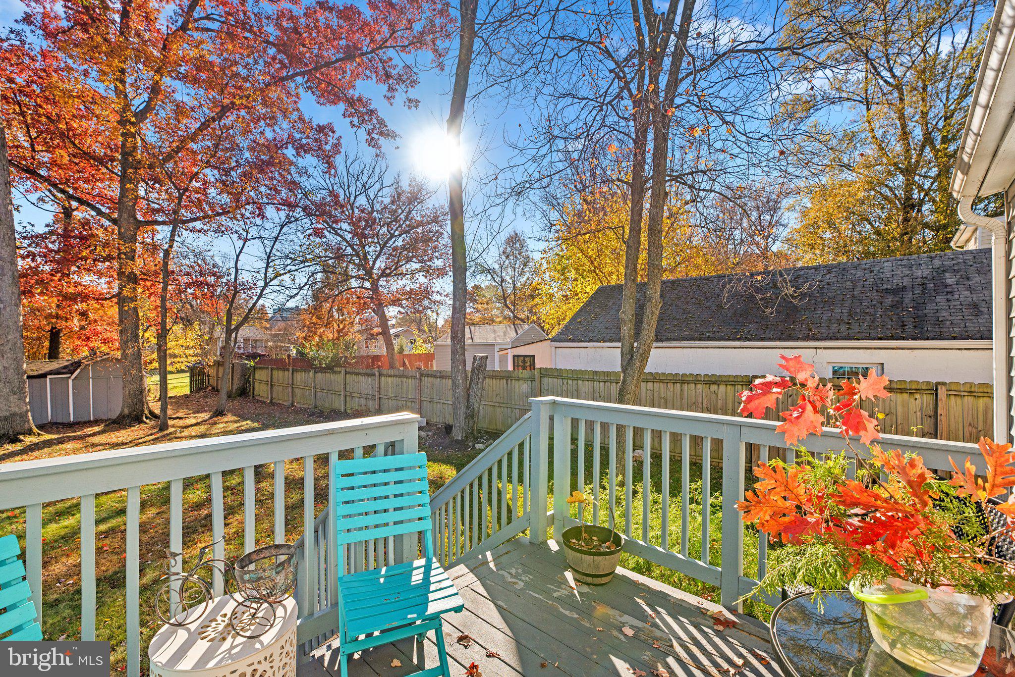 2118 Arcola Avenue Silver Spring, MD 20902 - Photo 25 of 34 Deck overlooking flat .4 acre yard