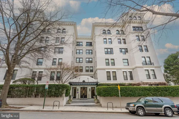 a front view of a building