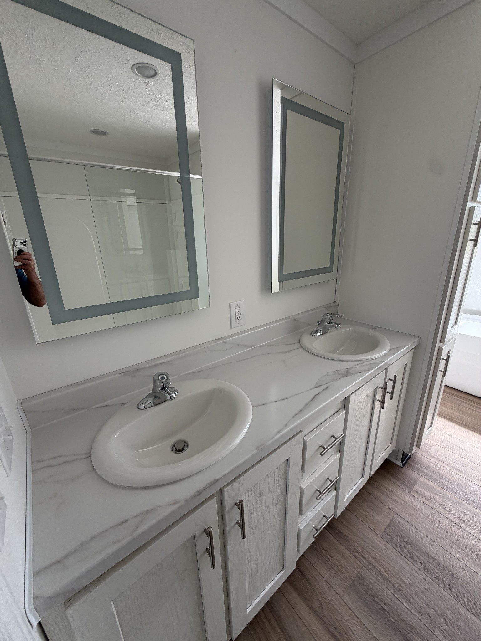 2334 Deans Shop Road Estill Springs, TN 37330 - Photo 7 of 9 a bathroom with a double vanity sink and a mirror